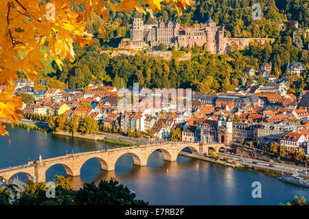 Blick auf Heidelberg Stockfoto