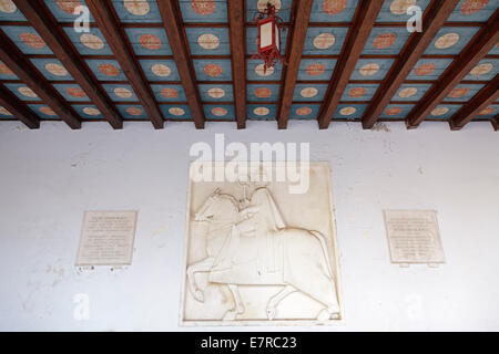 Relief in der Stadt Loggia, Trogir, Dalmatien, Kroatien Stockfoto