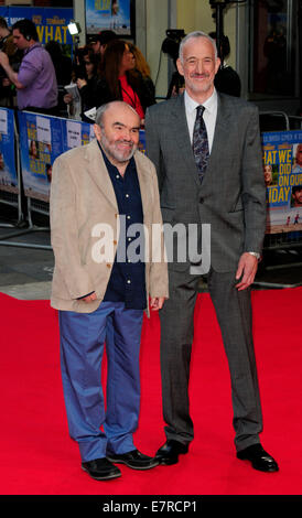 London, UK. 22. Sep, 2014. Andy & Guy Hamilton Jenkin besuchen der UK Premiere von was wir haben auf unser Urlaub im Odeon West End London 22. September 2014. Bildnachweis: Peter Phillips/Alamy Live-Nachrichten Stockfoto