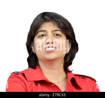 Seema Malhotra MP (Arbeit, Feltham und Heston) Schatten anti-häusliche Gewalt Minister, 2014 Stockfoto