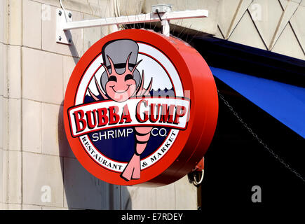 London, England, Vereinigtes Königreich. Bubba Gump Shrimp Co. in dem Trocadero, Piccadilly Circus Stockfoto