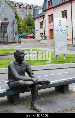 Die Wunde Füße Statue von David A Annand am Ende des West Highland Way in Fort William. Stockfoto