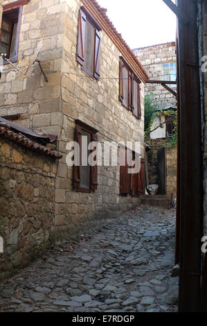 Steinhaus in einem türkischen Dorf Stockfoto