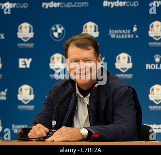 Gleneagles, Auchterarder, Perthshire, Schottland. 23. Sep, 2014. Der Rydercup. Tom Watson USA Team-Kapitän während seiner Pressekonferenz. Bildnachweis: Aktion Plus Sport/Alamy Live-Nachrichten Stockfoto