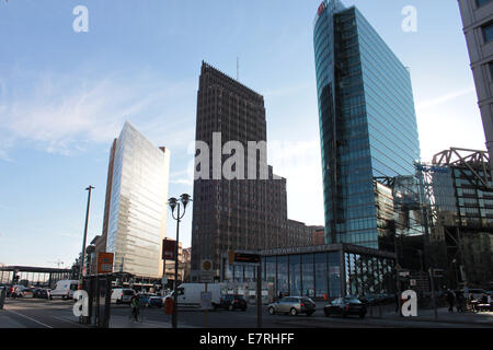 Skyline des Potsdamer Platzes in Berlin, Deutschland Stockfoto