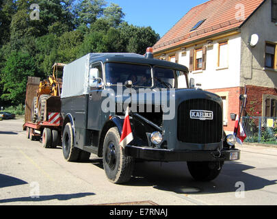 Kaelble K 631 ZR-Oldtimer-LKW, deutsche Eisenbahn, Backnang, Deutschland, 18. September 2005. Stockfoto