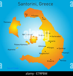 Santorin, Griechenland Stockfoto