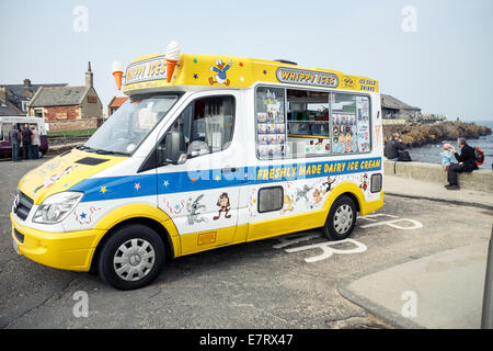 Quirligen Ices Ice Cream van, North Berwick, Schottland Stockfoto
