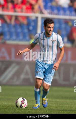 Marco Parolo (Latium), 21. September 2014 - Fußball / Fußball: italienische "Serie A" match zwischen Genua 1: 0 SS Lazio im Stadio Luigi Ferraris in Genua, Italien. (Foto von Maurizio Borsari/AFLO) [0855] Stockfoto