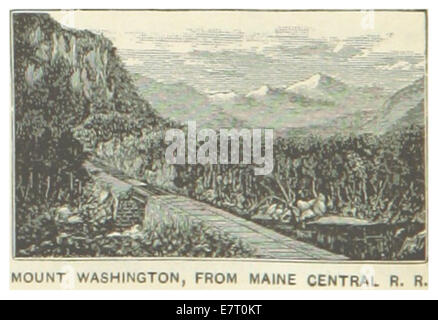 US-NH(1891) p550 MOUNT WASHINGTON, von MAINE CENTRAL Railroad Stockfoto