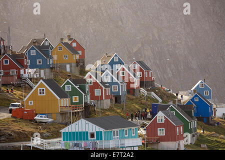 Upernavik (ca. 1500 Einwohner) ist die größte Stadt nördlich von Ilulissat auf Grönland Nordwestküste, Arktis Stockfoto