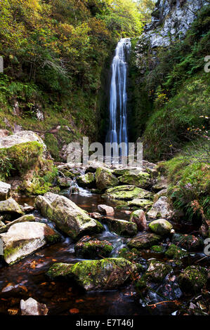 Glenevin Wasserfall, Straid, Clonmany, Inishowen, County Donegal, Irland Stockfoto