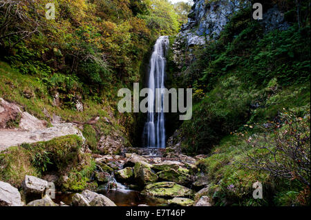 Glenevin Wasserfall, Straid, Clonmany, Inishowen, County Donegal, Irland Stockfoto