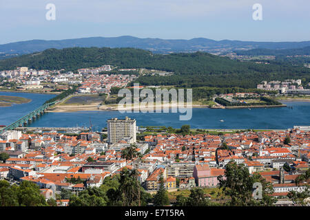 Blick auf das Zentrum von Viana do Castelo, eine berühmte Stadt im nördlichen Teil von Portugal Stockfoto