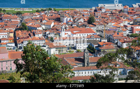 Blick auf das Zentrum von Viana do Castelo, eine berühmte Stadt im nördlichen Teil von Portugal Stockfoto