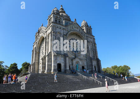 VIANA DO CASTELO, PORTUGAL - 4. August 2014: Santa Luzia-Kirche in Viana do Castelo, Region Norte, Portugal. Stockfoto