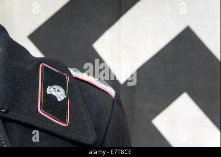 2. Weltkrieg deutsche Panzer Soldaten uniform auf Anzeige an das Panzermuseum, Dorset, England, UK Stockfoto