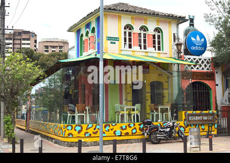 La Boca del Lobo Restaurant, Bar und Café in der touristischen Bezirk La Mariscal in Quito, Ecuador Stockfoto