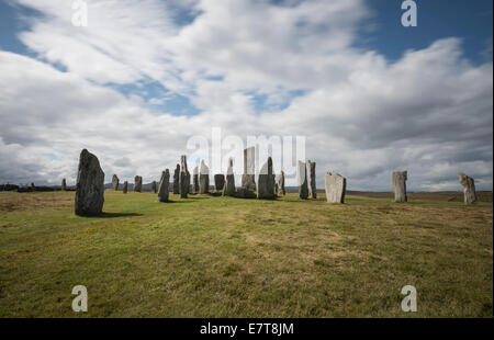 Standing Stones auf Callanish, Isle of Lewis, äußeren Hebriden, Schottland Stockfoto