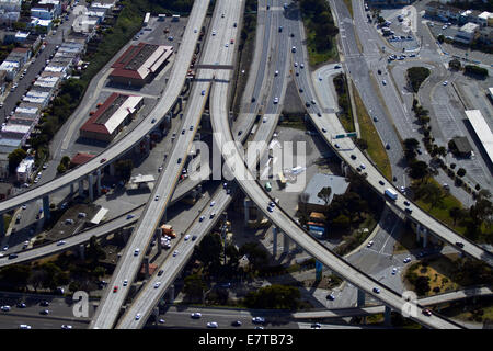 Alemany Labyrinth Austausch, San Francisco, Kalifornien, USA - Antenne Stockfoto