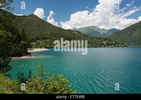 Lago di Ledro und Ledrosee, Ledro, Trentino-Alto Adige, Italien Stockfoto