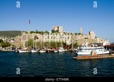 Burg von Bodrum Bult von Ritter Hospitaller im 15. Jahrhundert, Bodrum, Türkei, Asien. Stockfoto