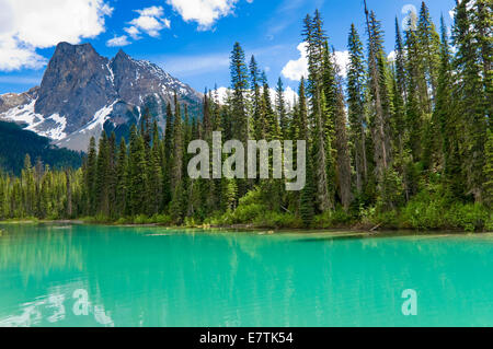 Emerald Lake, Yoho Nationalpark, Britisch-Kolumbien, Kanada Stockfoto