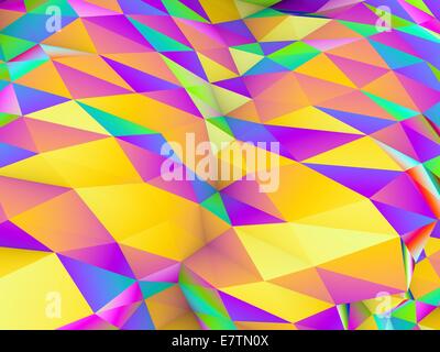 Geometrische abstrakte polygonalen Hintergrund, Computer-Grafik. Stockfoto