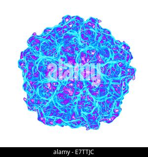 Sat-Panicum-Mosaik-Virus, Computer-Grafik. Stockfoto