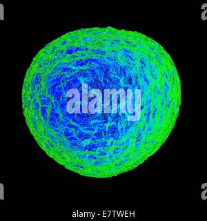 Menschliche t-Zelle Leukämie Virus, Computer-Grafik. Stockfoto