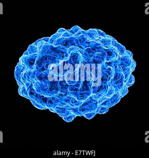 Pockenvirus, Computer-Grafik. Stockfoto