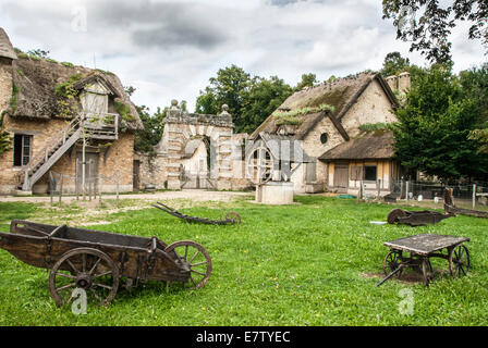 Hameau De La Reine Hof Stockfoto