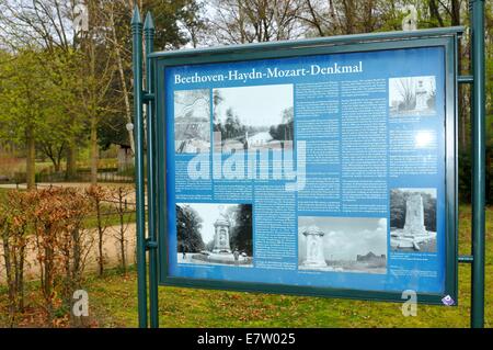 Denkmal für Haydn, Beethoven und Mozart (Berlin, Deutschland) Stockfoto