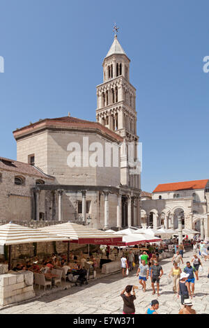 Kathedrale von St. Domnius (Sv. Duje), Diokletian Palast, Split, Dalmatien, Kroatien Stockfoto