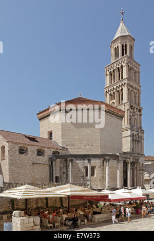 Kathedrale von St. Domnius (Sv. Duje), Diokletian Palast, Split, Dalmatien, Kroatien Stockfoto