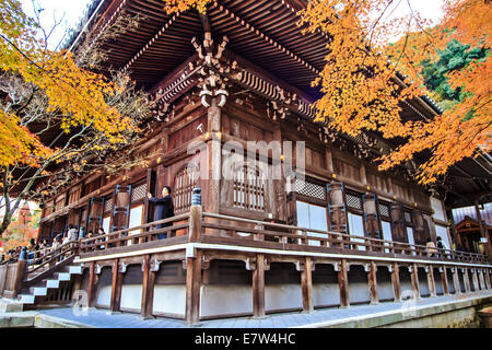 Kyoto, Japan - 26. November 2013: Herbstfarben in Eikando Tempel, Kyoto, Kansai, Japan Stockfoto