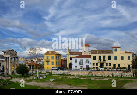 Antike römische Markt Monastiraki Athen Stockfoto