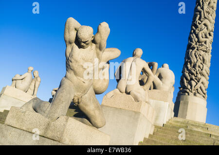 Frognerpark Vigeland Park in Oslo, Norwegen Stockfoto