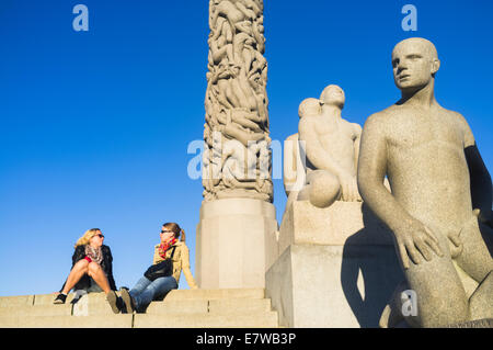 Frognerpark Vigeland Park in Oslo, Norwegen Stockfoto