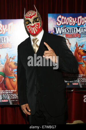 Die Weltpremiere von "Scooby-Doo! WrestleMania Mystery "am Tribeca Kinos - Ankünfte Featuring: Sin Cara Where: New York, New York, Vereinigte Staaten von Amerika bei: 22. März 2014 Stockfoto