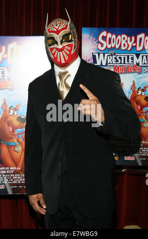 Die Weltpremiere von "Scooby-Doo! WrestleMania Mystery "am Tribeca Kinos - Ankünfte Featuring: Sin Cara Where: New York, New York, Vereinigte Staaten von Amerika bei: 22. März 2014 Stockfoto