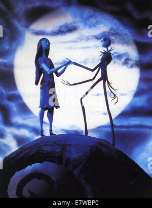 THE NIGHTMARE BEFORE CHRISTMAS 1993 Touchstone Pictures Film unter der Regie von Tim Burton Stockfoto