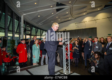 London, UK. 24. September 2014.  Veteranen Gemeinschaft Empfang bei Bürgermeister Boris Johnson 2014 Credit: Guy Corbishley/Alamy Live News Stockfoto