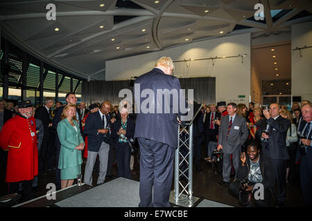 London, UK. 24. September 2014.  Veteranen Gemeinschaft Empfang bei Bürgermeister Boris Johnson 2014 Credit: Guy Corbishley/Alamy Live News Stockfoto