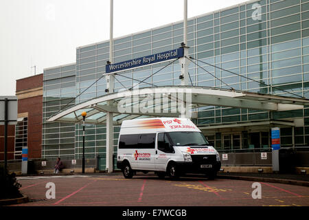 Worcestershire Royal Hospital, Worcester, Großbritannien Stockfoto