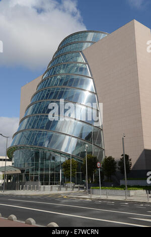 Das Kongresszentrum Dublin (CCD) in den Docklands von Dublin (Irland). Stockfoto