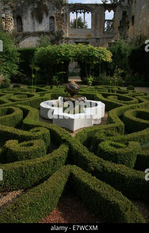 Knot Garden of Sudeley Castle Stockfoto