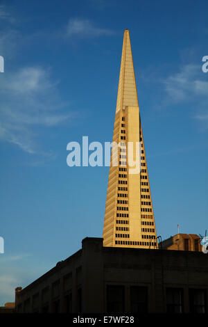 Transamerica Pyramid Wolkenkratzer, Innenstadt von San Francisco, Kalifornien, USA Stockfoto