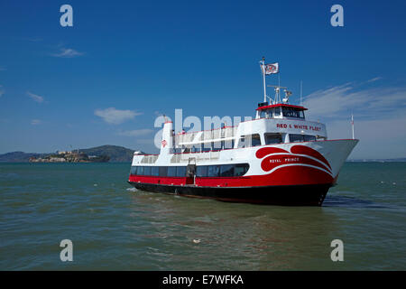 Königliche Prinz Ausflugsboot, Pier 43 1/2, Fishermans Wharf und Alcatraz Island, San Francisco, Kalifornien, USA Stockfoto