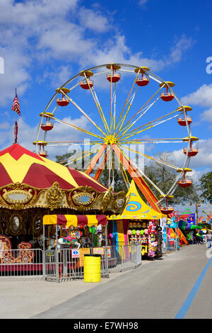 Ferris Wheel Florida State Fair Tampa FL Stockfoto